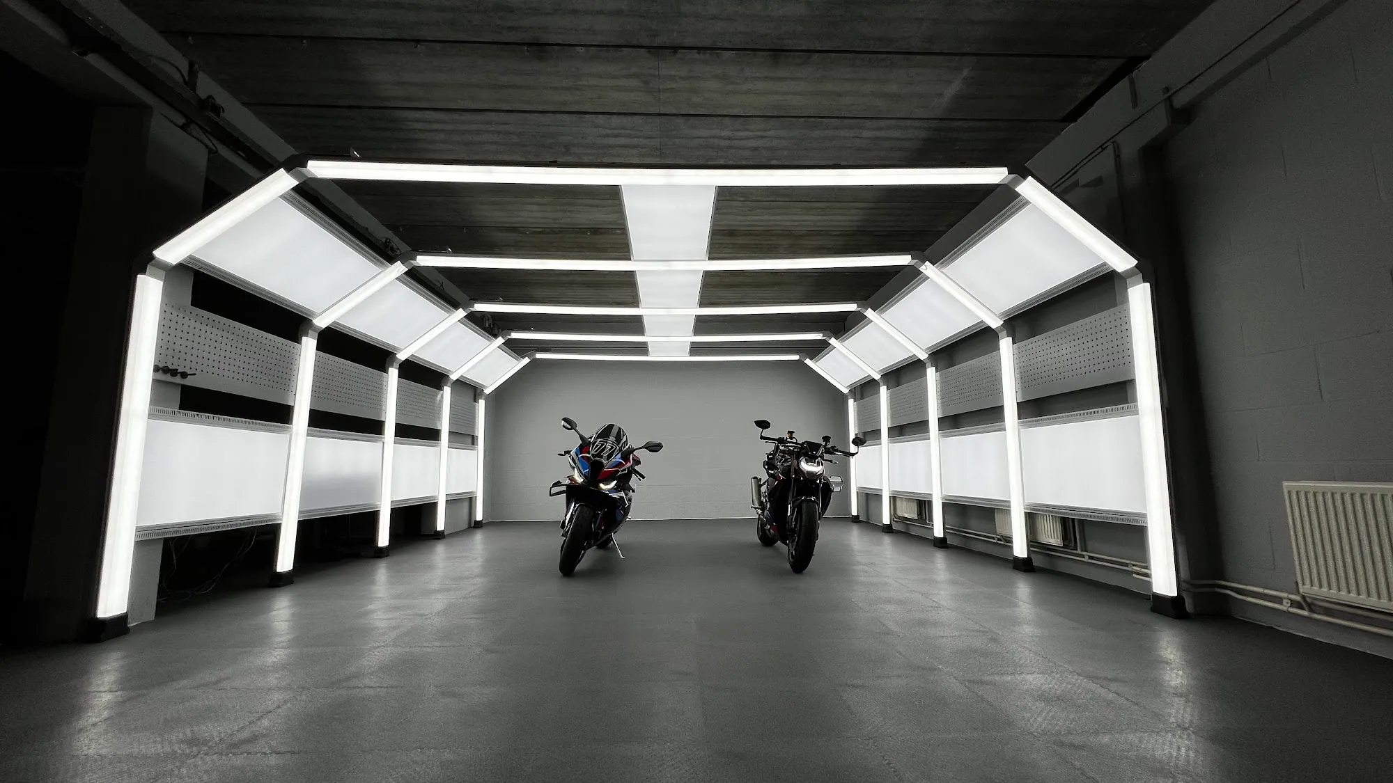 Motos à l'atelier